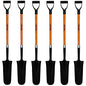 Ashman Drain Spade Shovel (Pack of 6) - 48-Inch Long D Handle Spade - Heavy Duty Handle with Thick Metal Blade - Premium Quality Orange Multi Purpose Shovel. - size: 6 Pack, style: Drain Spade Shovel