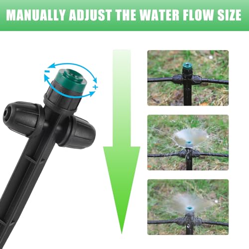 30 Pcs Drip Irrigation Emitters Sprayers for 1/4" Drip Tubing - style: 30Pcs Irrigation Sprayers
