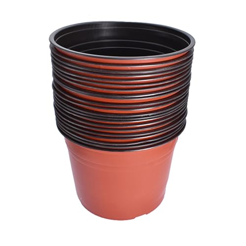 11.6 inch Plastic Plant Pots Seedling Cups 50 Pack Nursery Plant Pot Seedling Pots, Greenhouse pots for Cultivate Seeds, Growing containers for Plants - size: 11.6 inch