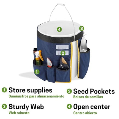 Bucket Tool Organizer, 5 Gallon Garden Tool Bucket Organizer