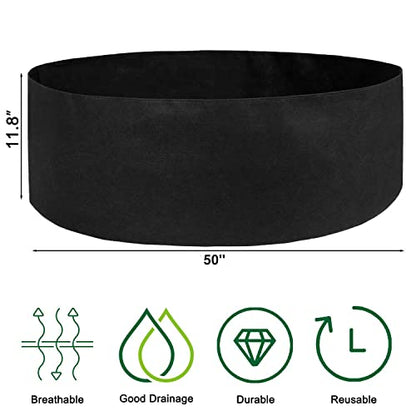 Feitore Fabric Raised Garden Bed, 2 Pack 100 Gallon Plant Grow Bags
