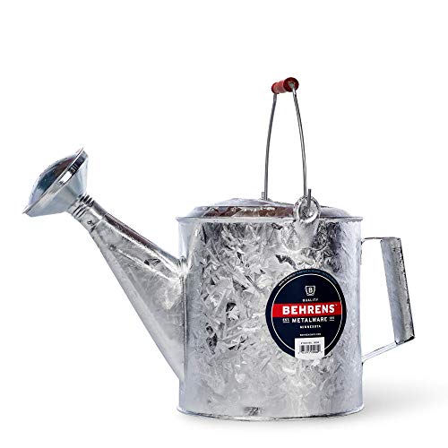 Behrens 1.5 Gallon Hot Dipped Steel Watering Can - size: 1.5 Gallon