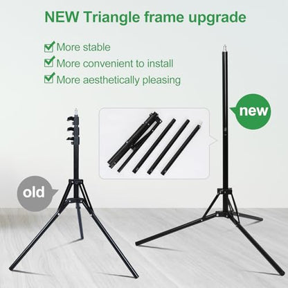 FRGROW 4Head New Stand Full Spectrum Grow Light for Indoor Large Plants - size: 4 Head-New Stand