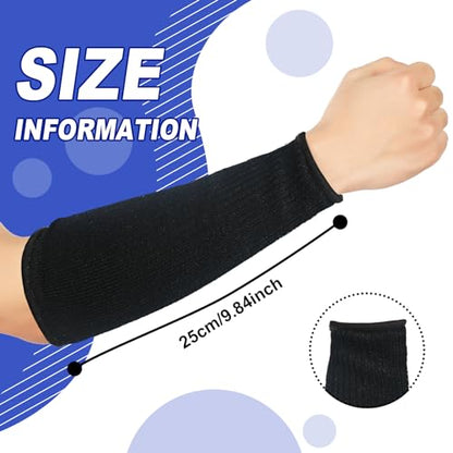 Sintege Arm Sleeves for Thin Skin,9.8 Inch,Black - color: Black, size: 9.8 Inch