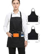 US Trademark Bib Apron for Women/Men, Cooking Kitchen Chef - color: 2 Pack Chef Apron Black
