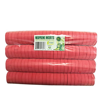 2” Neoprene Foam Inserts for Hydroponics Growing System, Clone Machine, Propagation Indoor Gardening, 100 Pack, Red - color: Red