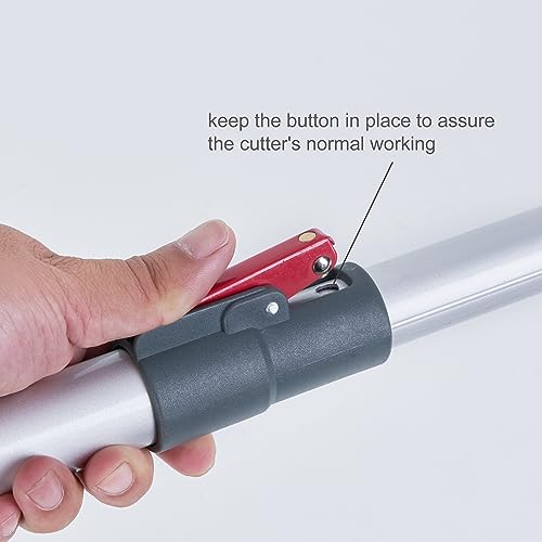 Soft Home 4.6-10 Ft Long Reach Tree Pruner Extendable, Fruit Picker, Telescoping Tree Pruner, Fruit Tree Branch Trimmers Long Handled Pruner, Cut and Hold Pruner