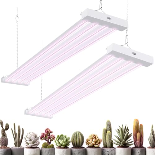 Barrina TX-L63 3FT LED Grow Light, 126W (2 x 63W), 4 Panels Wider Coverage - color: Pinkish White, size: 3FT-2 Packs