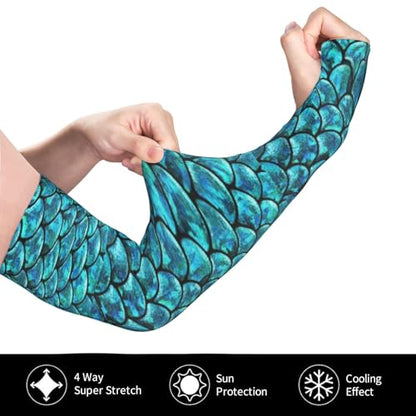 Women Sun Protection Thorn Proof Cooling Sleeves Sports Outdoors - color: Black7
