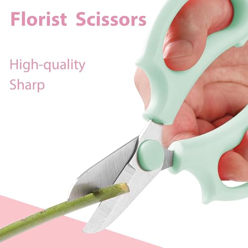 Flower Bouquet Accessories, Flower Scissors Rose Thorn Stripper Tool - color: Green