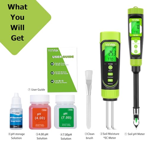 Digital Soil pH Moisture Tester,Plant pH Meter and Moisture Tester Combo