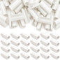 100 Pcs 1 Inch Greenhouse Clips, 25mm White Plastic Clamp Garden Buildings Frame Snap PVC Pipe Tube Clips for Greenhouse Films Sunshade Nets Row Covers Shelters Fixing, Farming, Gardening - color: White, size: 1 Inch