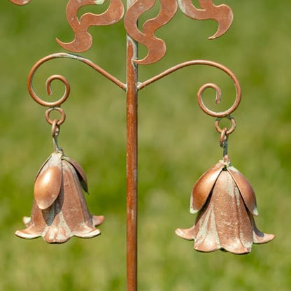 31.5" Tall Antique Copper Iron Abstract Sun Garden Stake (31.5" Tall) - style: 31.5" Tall