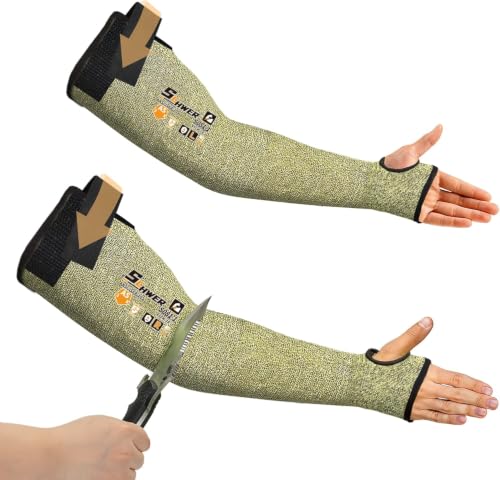 Schwer CORE ANSI A5 Cut Resistant Arm Sleeves, Flame-resistant, S081 - size: 1 Pair