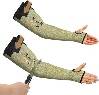 Schwer CORE ANSI A5 Cut Resistant Arm Sleeves, Flame-resistant, S081 - size: 1 Pair