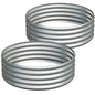 2PCS 3x3x1ft Galvanized Raised Garden Bed Kit-Round Garden Bed Outdoor Planter Box for Vegetables,Flowers,Herbs,Easy Assembly,Silver - size: 3x3x1(2PCS)
