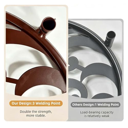 Rolling Plant Stand, 2 Tier Plant Caddy with Wheels 1 Pack Coffee - color: 1 pack coffee