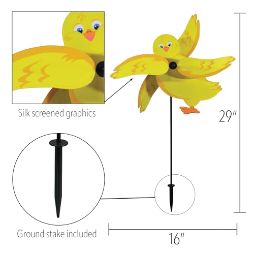 In the Breeze 2556 Chick Whirligig Spinner, Baby Chick - style: Chick