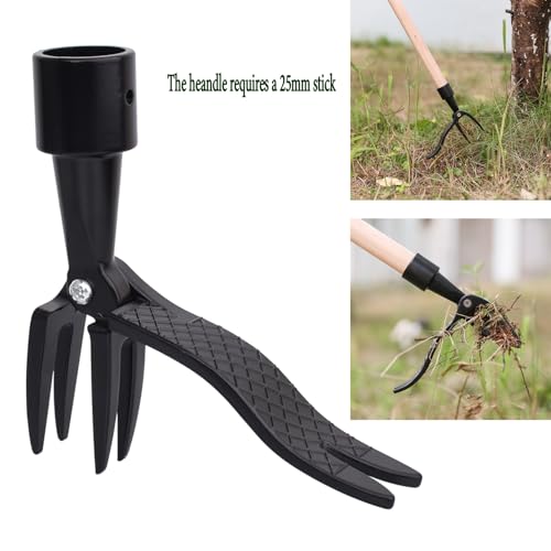 Stand Up Weed Puller an Upright Weeding Tool Standing Weed Clip No Bending 4 Claws