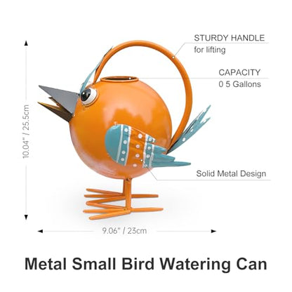 Metal Cute Bird Watering Can,Watering Can Indoor/Outdoor Plants