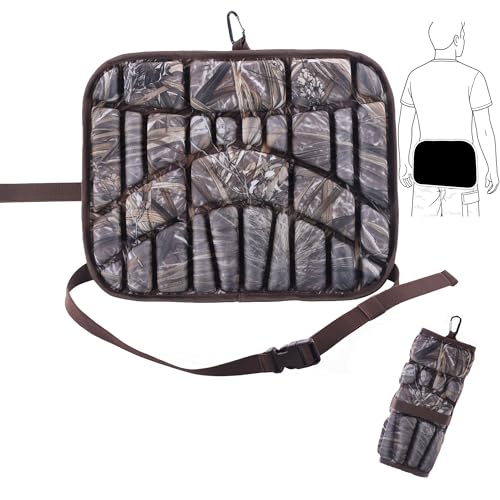 Hunting Seat Cushion with Waist Strap, Waterproof & Anti-Slip Outdoor Seat Cushions, Lightweight & Foldable EVA Padded for Benches, Bleachers, Hunting, Stadium Seating, Hiking - Dry Grass - color: Dry Grass