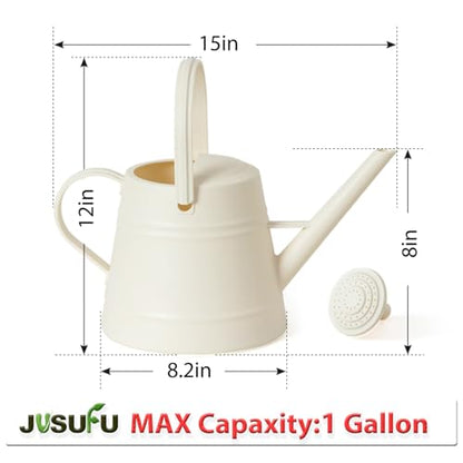 1 Gallon Watering Can for Plants - color: White