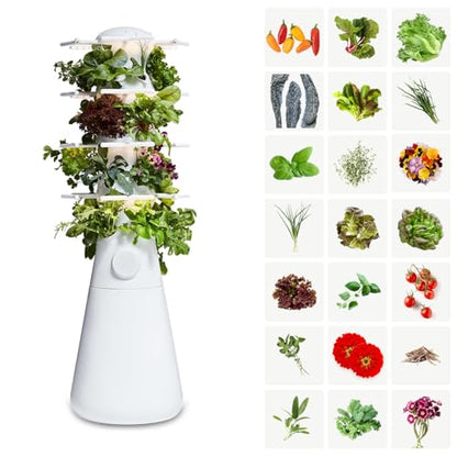 Lettuce Grow Farmstand Nook | 4ft 7in Vertical Hydroponic Garden Tower