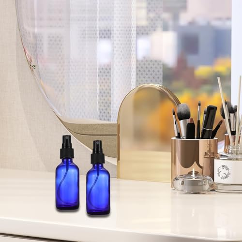 PATIKIL 4oz Glass Spray Bottles, 12pcs Nozzle Leak Proof Empty Water Mist Stream Sprayer for Cleaning Solutions Plants Hair, Black - color: Black, size: 4oz