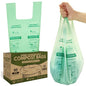 AIRNEX Compostable Kitchen Trash Bags 13 Gal - Cornstrarch Leakproof & Tear Resistant 50 Compost Bags - OK Compost Home & Seedling Certified 0.25 mm Kitchen Garbage Bags - style: 13 Gal, 50 Pack