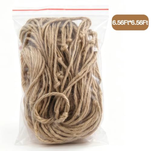 6.56 Ft * 6.56 Ft Jute Trellis Netting, Heavy-Duty Garden Plant Climbing Support Net for Vining Fruits, Vegetables & Flower Plants. - size: 2M*2M