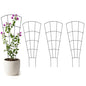 Thealyn 56" Tall Metal Plant Trellis for Climbing Plants, 8 Pack, Black - color: Black, size: 56 inch-8 Pack