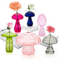 6Pcs Mushroom Vase, Coldairsoap Glass Mushroom Propagation Vases for Plants
