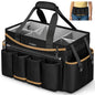 Ytonet Extra Large Cleaning Bag, Cleaning Caddy Supplies Organizer, Black - color: Black