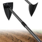 Garden Hoe 60'' Adjustable Heavy Duty Triangle Blade for Weeding & Digging - size: 60 Inches