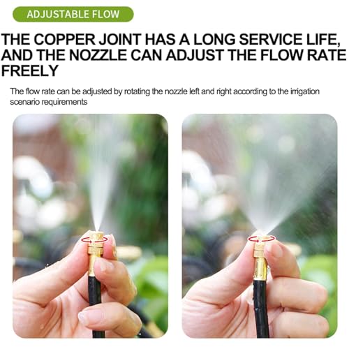 360° Adjustable Drip Irrigation System for Garden,Automatic Watering System - size: 65 FT
