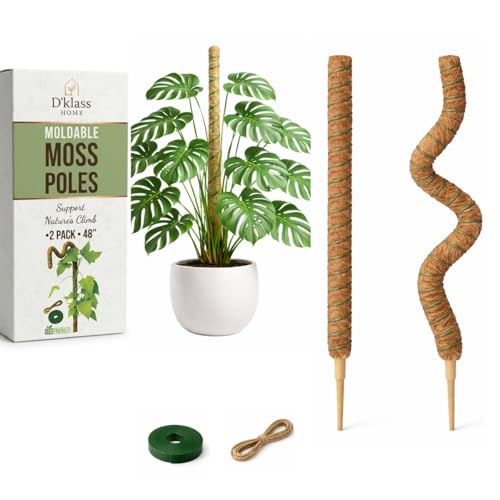 Bendable Moss Pole 2-Pack for Monstera & Climbing Plants