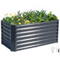 Raised Garden Bed, 4x2x1.86ft, Grey - color: Gray, size: 4×2×2FT(1pcs)