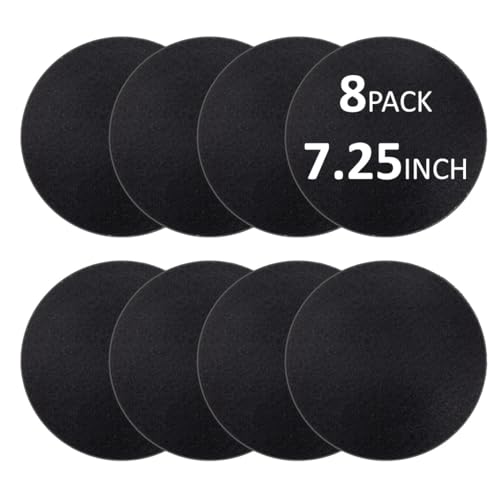 8 Pack Compost Filters for Countertop Bin, 7.25 Inch Charcoal Filter