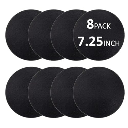 8 Pack Compost Filters for Countertop Bin, 7.25 Inch Charcoal Filter