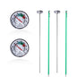 16 Inch Soil Thermometer (2 Pack), Stainless Steel, Waterproof - size: 16''(2Pack)