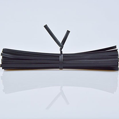 Plastic Black Twist Ties, 5”, 1000 Pcs - color: A-black