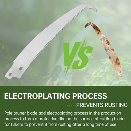 15" Pole Pruner Saw Blade for Fiskars Extendable Tree Pruning & Trimming
