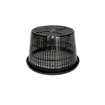 8.5-Inch Round Aquatic Plant Baskets, Black, 6 Pack