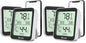 Govee Indoor Hygrometer Thermometer 2Pack H5075 with Bluetooth App Control (Pack of 2) - color: Black, size: 4 Pack