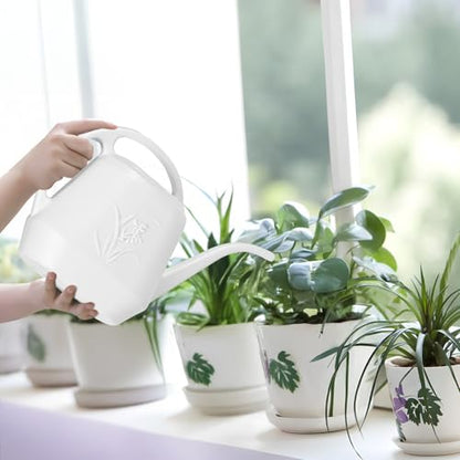 Plant Watering Can - 1/2 Gallon - White - color: White