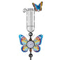 Rain Gauge Outdoor with 7 Inch Plastic Tube - color: Blue-Butterfly