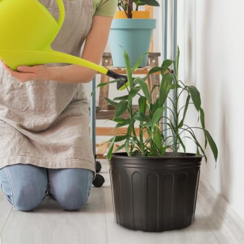12 Pack 5 Gallon Nursery Pots Thickened Soft Plastic Plant Pots - size: 5Gallon(12pack)