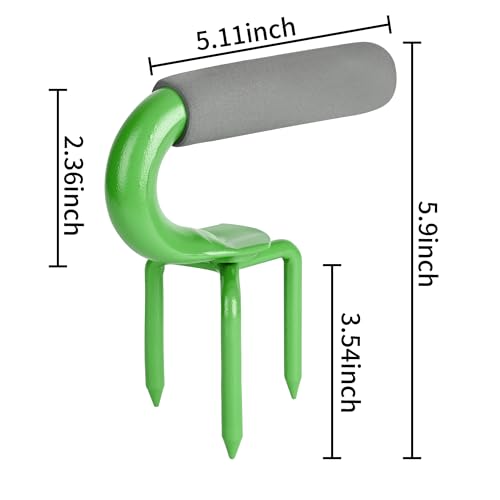 Earth Tiller，Pot Tiller，Loosen The Claws，Hand Tiller Claw Cultivator,Loosen The Gripper manually,Garden Weeder Tool for Vegetable Gardening Planting (Green) - color: green