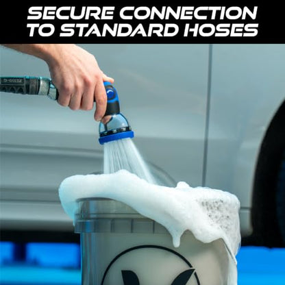 VIKING Hose Nozzle, 10 Spray Patterns, Thumb Control for Cars and Homes - style: 10 Pattern Thumb Control