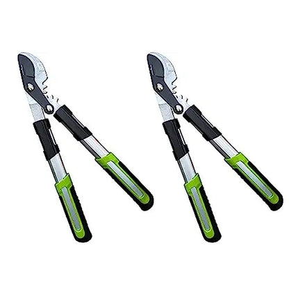 GARDEN GURU Bypass Loppers Tree Trimmer Clipper 3X Cutting Power Gardening Loppers Pruning Shear, Comfort Grip Handles, High Carbon Steel Blade, Heavy Duty Branch Cutter, Cut Thick Branches w Ease (2) - size: 2 Pack, style: Power Bypass Loppers